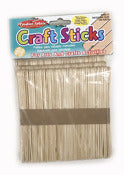 Charles Leonard Inc. 66515 4-1/2" X 3/8" Craft Sticks 150 Count