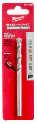 Milwaukee  BIG HAWG  5/16 in. Dia. x 4-1/2 in. L Carbide Tipped  Hole Saw Pilot Bit  5/16 in. 1 pc.