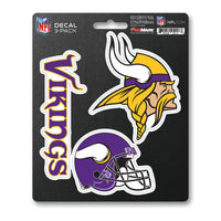 NFL - Minnesota Vikings 3 Piece Decal Sticker Set