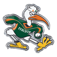 University of Miami Heavy Duty Aluminum Color Emblem