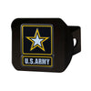 U.S. Army Black Metal Hitch Cover - 3D Color Emblem