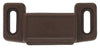 Cabinet Catch With Strike, Magnetic, Brown, 2-Pk.