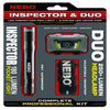 Nebo Inspector/Duo Black LED Flashlight/Headlight Combo Pack AAA Battery