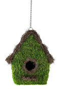 Syndicate Sales Inc 1285-04-070 10" Preserved Moss Emily Birdhouse With Decorative Wicker