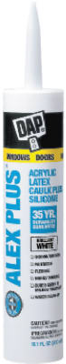 Dap Alex Plus Brown Acrylic Latex All Purpose Caulk 10.1 oz. (Pack of 12)