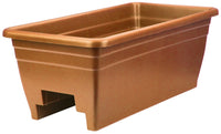 Akro Mils SPX24DB0E24 Clay Rail Planter (Pack of 5)