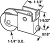 Prime-Line 1-1/4 in. D X 0.56 in. L Steel Roller Assembly 1 pk