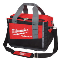 Milwaukee  PACKOUT  15 in. W x 12.2 in. H Ballistic Nylon  Tool Bag  3 pocket Black/Red  1 pc.