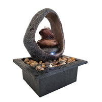 Danner Manufacturing 03802 8-1/2 X 7-3/8 X 11 Black Halo Tabletop Meditation Fountain