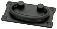 Cabinet Pull, Horizontal Bail, Flat Black, 3-In.