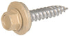 Sheet Metal Self-Piercing Screws, Hex Head, Tan Ceramic Coat, 10 x 1.5-In., 1-Lb.