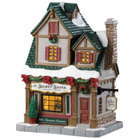 Lemax Multicolored The Secret Santa Christmas Shoppe Christmas Village