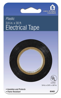 Helping Hand 85402 3/4 X 30' Black Electrical Tape (Pack of 6)