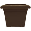 Akro Mils ROS15500E21 15.5" Chocolate Accent Square Planter (Pack of 12)