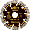 DeWalt XP Extended Performance 4-1/2 in. D X 5/8 in. Diamond Turbo Segmented Cut-Off Blade 1 pc