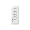 Monster Just Power It Up 6 ft. L 12 outlets Surge Protector White 3420 J