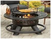 Ranch Fire Pit With Grill, 47-In.