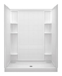 Sterling Ensemble White Shower Back Wall