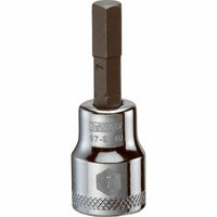 Hex Bit Socket, 3/8-In. Drive, 7mm,