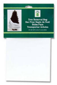 Tree Removal Bag with Clip Strip, White, 44 x 28 x 90-In. (Pack of 24)