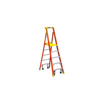 Werner 5 ft. H Fiberglass Podium Platform Ladder Type IA 300 lb. capacity