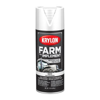 Krylon K01937007 12 Oz High Goss White Farm & Implement Spray Paint (Pack of 6)