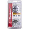 Kwikset  Satin Chrome  Metal  Deadbolt