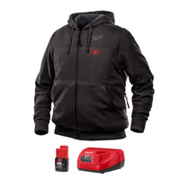 Milwaukee M12 XXL Long Sleeve Men's Full-Zip Heated Hoodie Kit Navy Blue