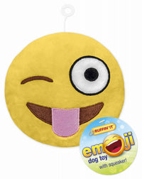 Dog Toy, Plush Emoji, Assorted (Pack of 3)