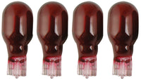 Bulb 4W Red Wdg Base 4Pk