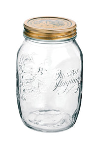 Bormioli Rocco  Quattro Stagioni  Regular Mouth  Canning Jar  33-3/4 oz. 1 pk (Pack of 12)