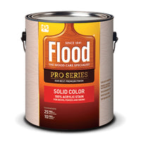 Flood  Pro Series  Solid  Satin  Navajo Red  Acrylic  Wood Stain  1 gal. (Pack of 4)