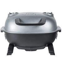 PK Grills 17 in. PKGO Charcoal Grill and Smoker Silver