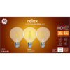 GE Relax G25 E26 (Medium) LED Bulb Soft White 40 W 3 pk