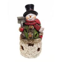 Alpine LED Snowman Christmas Decoration Multicolored Polyresin 1 pk (Pack of 8)