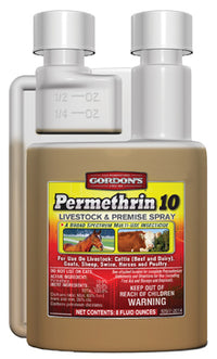 Permethrin 10 Livestock & Premise Insecticide Spray, Concentrate, 8-oz.