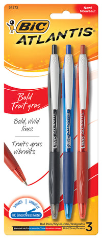 Bic VCGBP31 1.6mm Atlantis® Bold Business Pens Assortment (Pack of 6)