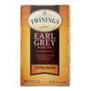 Twining's Tea Black Tea - Earl Grey Extra Bold - Case of 6 - 20 Count