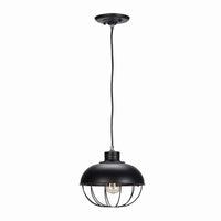 Caged Pendant Light Fixture, Oil Rubbed Bronze Finish