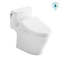 TOTO® WASHLET®+ Nexus® 1G® One-Piece Elongated 1.0 GPF Toilet and WASHLET C5 Bidet Seat, Cotton White - MW6423084CUFG#01