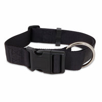 Nylon Dog Collar, Black, 3/8 x 8-14-In. (Pack of 3)