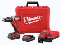 Milwaukee M18 18 volt Brushless Cordless Hammer Drill/Driver Kit 1/2 in. Ratcheting 1800 rpm