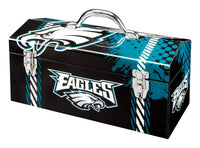 Windco  16.25 in. Steel  Philadelphia Eagles  Art Deco Tool Box  7.1 in. W x 7.75 in. H