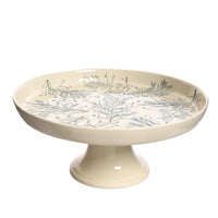 Decoris Cream/Blue Cake Stand Tabletop Dr