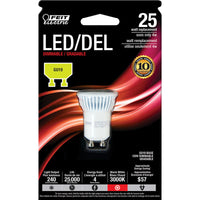 FEIT Electric MR11 GU10 LED Bulb Soft White 25 Watt Equivalence 1 pk (Pack of 4)