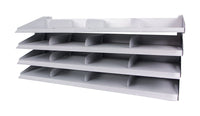 Ali 16.5 in. H X 38.75 in. W X 15.5 in. L Gray Bulk Sandpaper Display Rack Metal