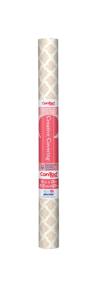 Con-Tact Brand Creative Covering 20 ft. L x 18 in. W Talisman Pale Gray Self-Adhesive Shelf Liner