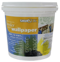 Shur Stik 876030016 QT 1 Quart Vinyl Over Vinyl Wallcovering Adhesive