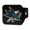 NHL - San Jose Sharks Black Metal Hitch Cover - 3D Color Emblem