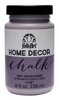 Plaid FolkArt Flat Chalky Finish English Lavender Hobby Paint 8 oz. (Pack of 3)